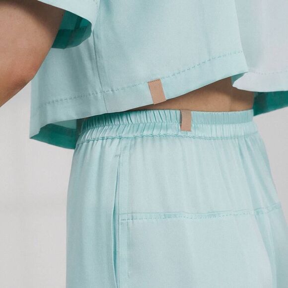 lunya washable silk high rise pant set light blue XS - Picture 4 of 10